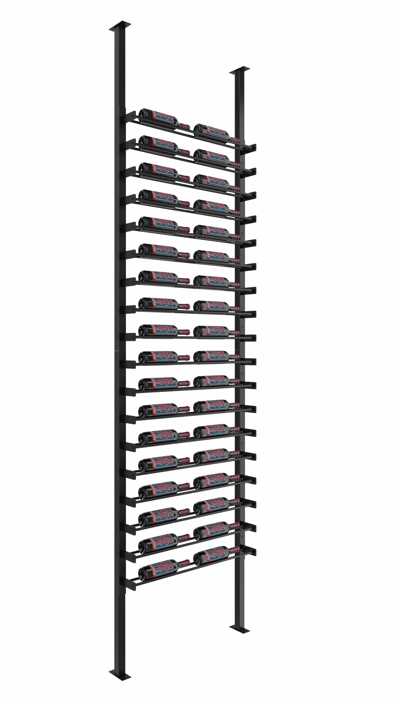 Evolution Wine Wall Post Kit, Modern |Wall Wine Display, Wall Mounted Wine Racking System