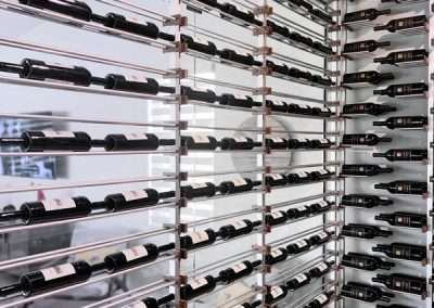 Millesime, Arcylic Wine Racks, Aluminum Wine Racks, Floor to ceiling wine racks, Wall Mounted Wine Racks, Metal Wine Racks, Glass Wine Cellar, VintageView
