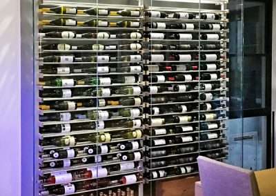 Millesime, Arcylic Wine Racks, Aluminum Wine Racks, Floor to ceiling wine racks, Wall Mounted Wine Racks, Metal Wine Racks, Glass Wine Cellar, VintageView