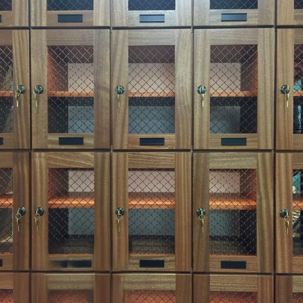 wine lockers, wood wine lockers, custom wine lockers, wine locker storage, wine storage lockers