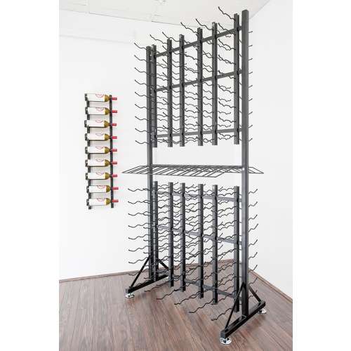 Island Display Retail Metal Wine Rack