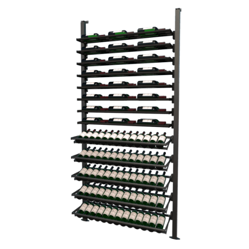 Stylish Metal Wine Racks, Vino Pins, Vino Rails, Vintage View, Evolution Wine Wall Post kit, Floor to Ceiling Wall Wine Racks