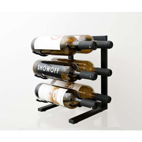Mini 6-Bottle Tabletop Metal Wine Rack
