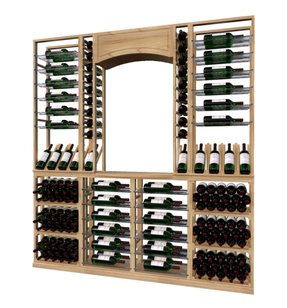 Modern Wood Wine Racks, Custom Wine Cellars, Floor to Ceiling wine racks, Wood wine racking