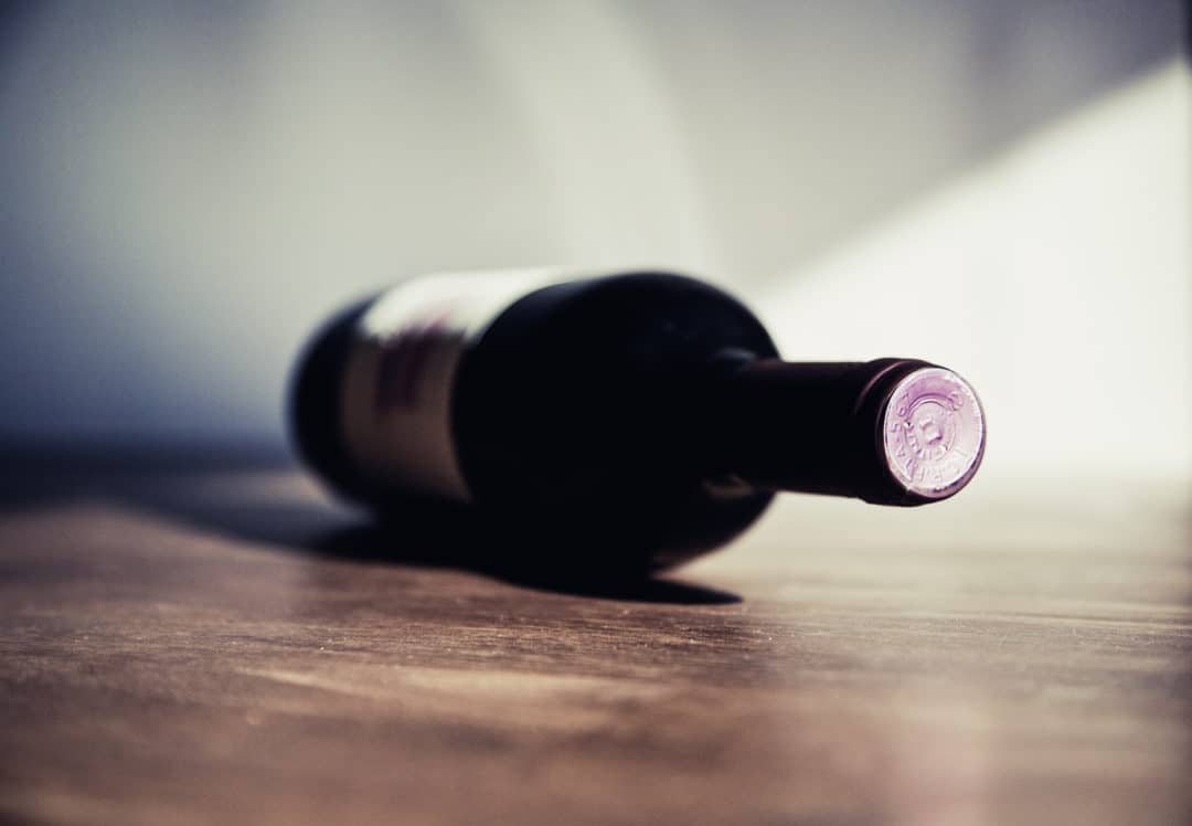Rotwein Flasche